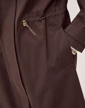 Ada Waterproof Raincoat, Brown (CHOCOLATE), large