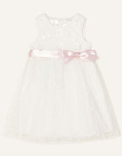 Baby Athena Embroidered Dress , Ivory (IVORY), large