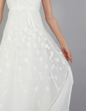 Amelie Embroidered Bridal Dress, Ivory (IVORY), large