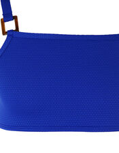 Rhia Square Detail Textured Bikini Set, Blue (BLUE), large