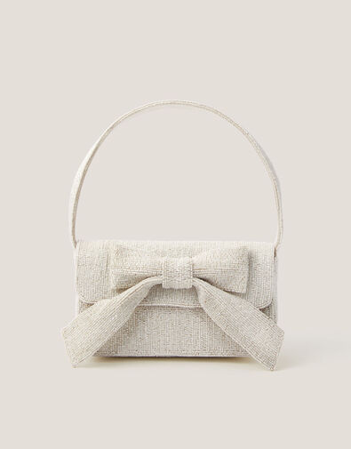 Ayla Beaded Bow Bag, , large