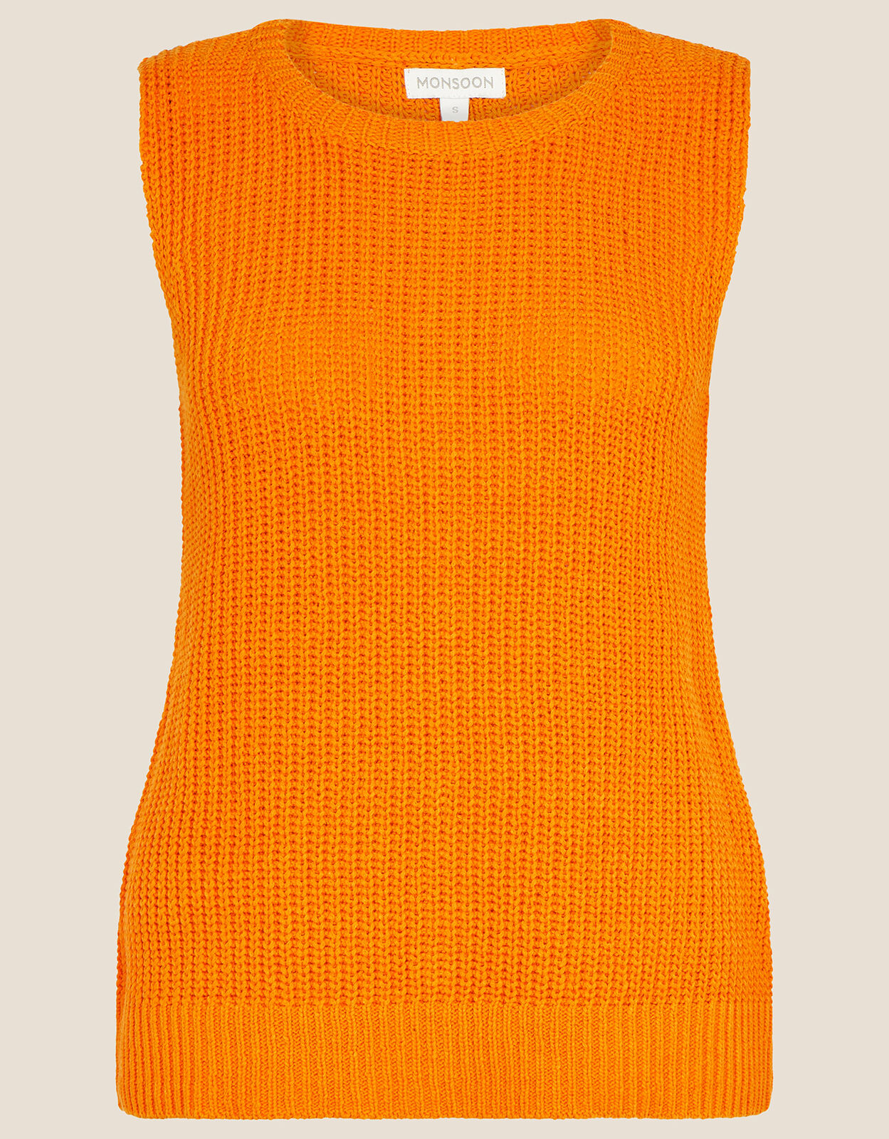 Orange sleeveless sweater 2025