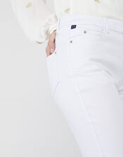 Iris Skinny Jeans with Organic Cotton and Recycled Polyester, White (WHITE), large