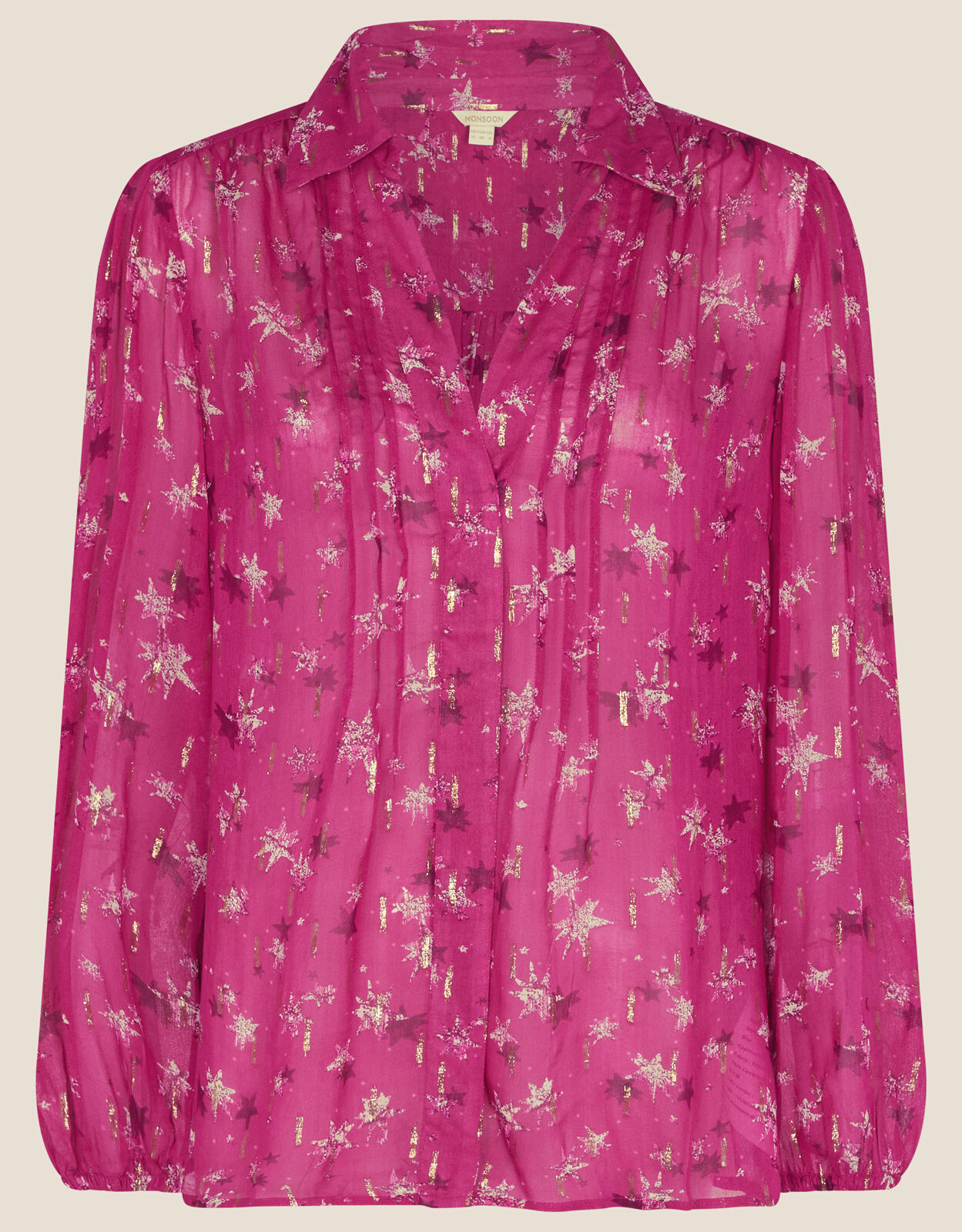 Effie Jacquard Blouse Pink
