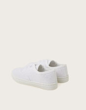 Glitter Pump Trainers, Ivory (IVORY), large