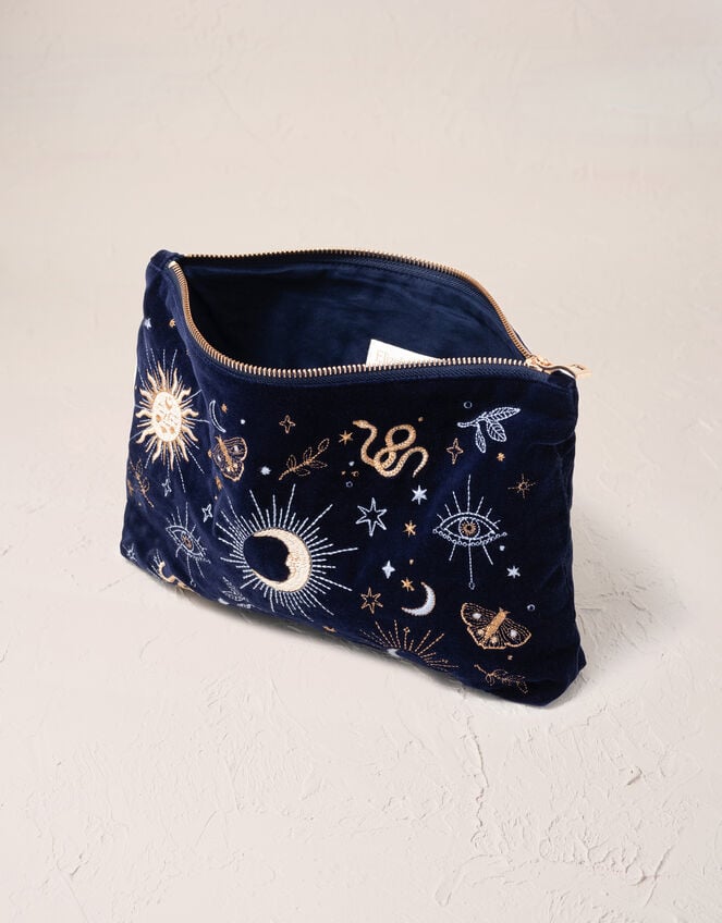 Elizabeth Scarlett Boho Mysticism Velvet Pouch, , large