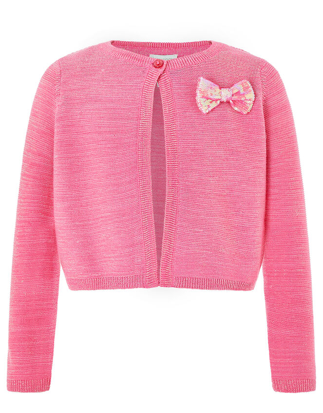 leyendo Bombardeo juego Penny Sparkle Knit Cardigan with Sequin Bow Pink | Girls' Cardigans |  Monsoon Global.