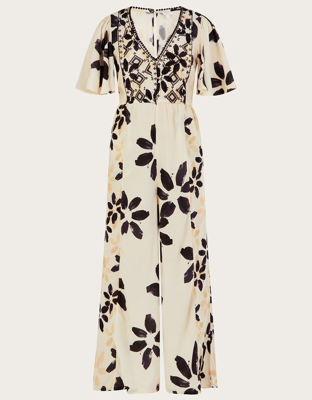 Floral 2024 embroidered jumpsuit
