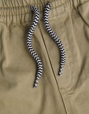 Pull-On Cuffed Trousers, Natural (STONE), large