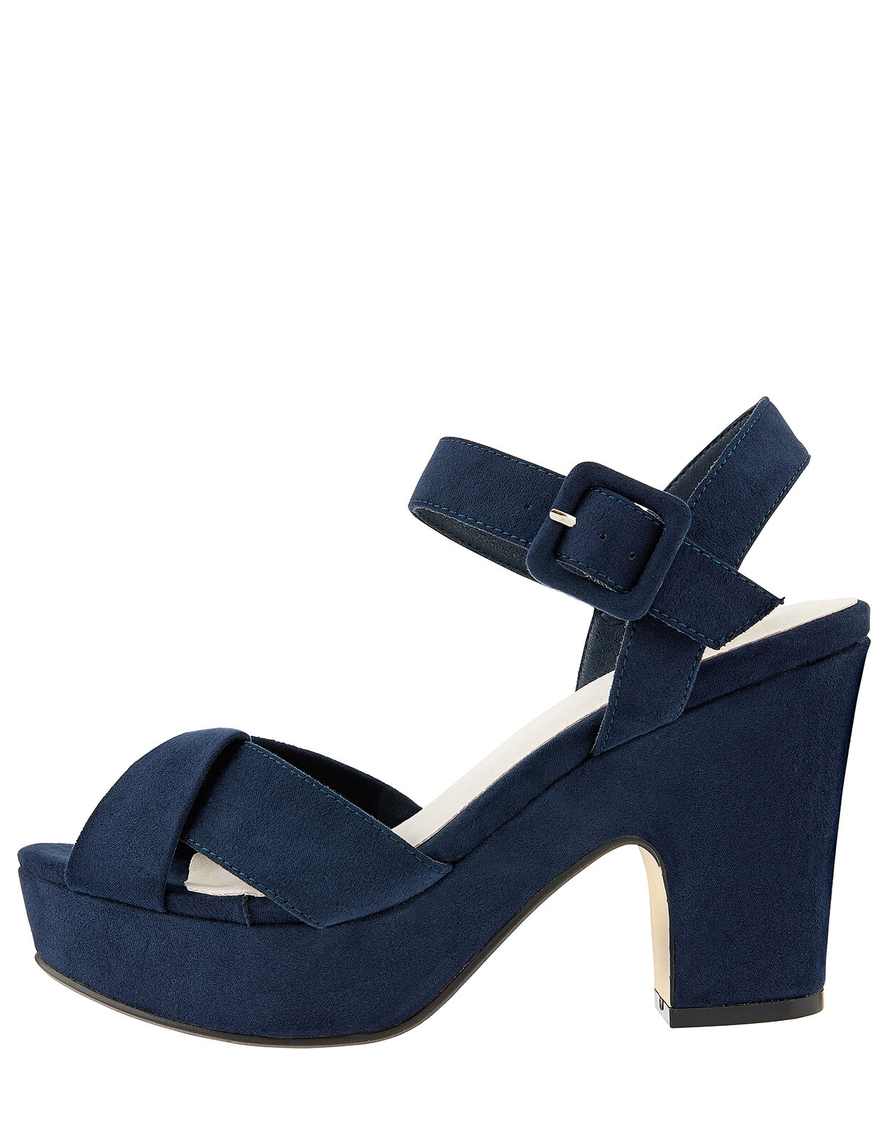 Polly Platform Heeled Sandals Blue Occasion Shoes Monsoon Global