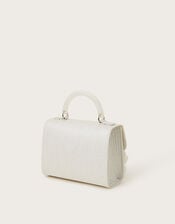 Shimmery Petal Pearl Handbag, , large