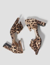 Abril Leopard Print Bow Heels, Brown (BROWN), large