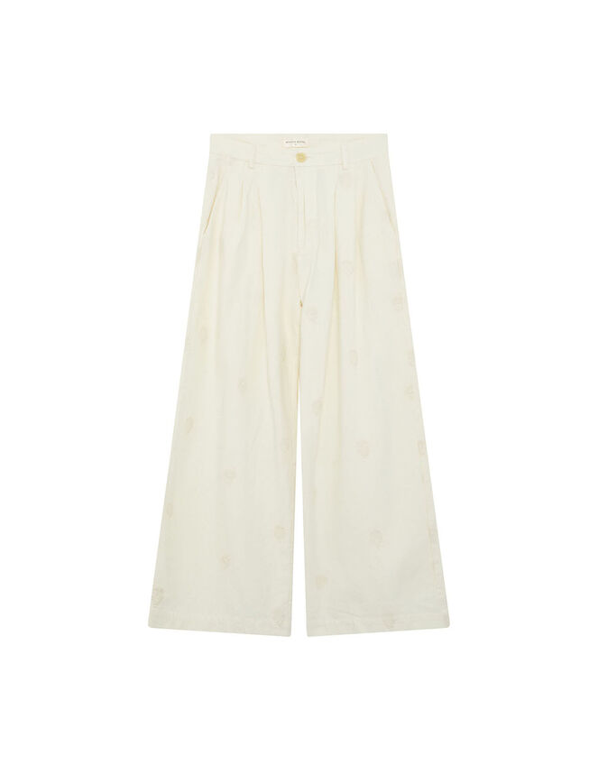 Maison Hotel Lolo Straight-Leg Trousers, Ivory (IVORY), large