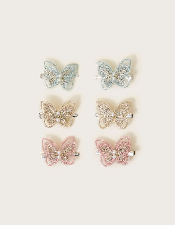 6-Pack Butterfly Hair Clips, , large