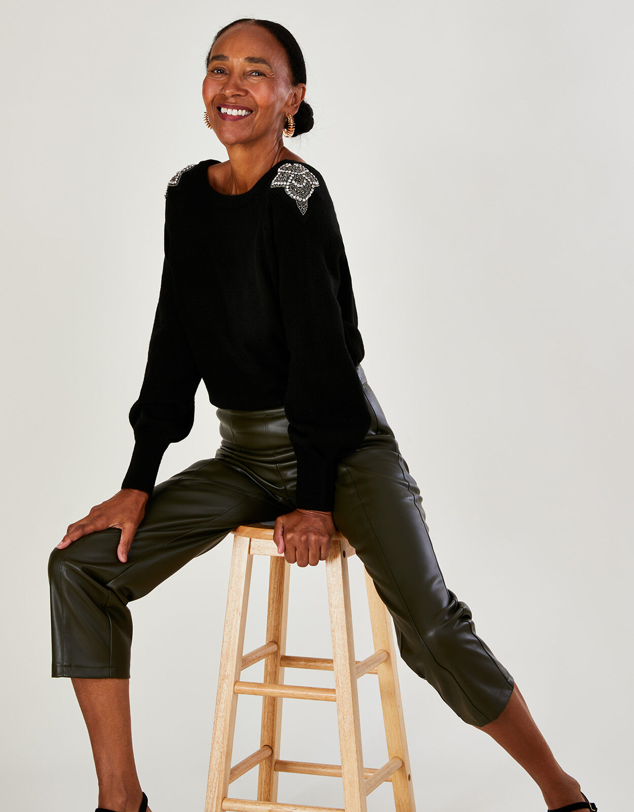 Ladies embellished jumper discount