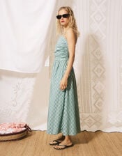 FRNCH Felice Stripe Maxi Dress, Green (GREEN), large