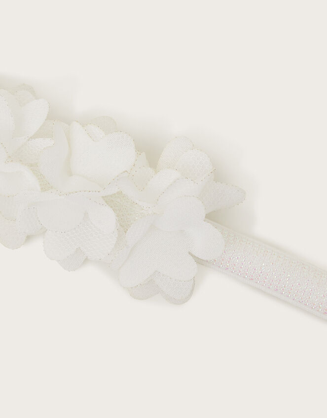 Embroidered Tulle Bangle Mini Bag, Ivory (IVORY), large