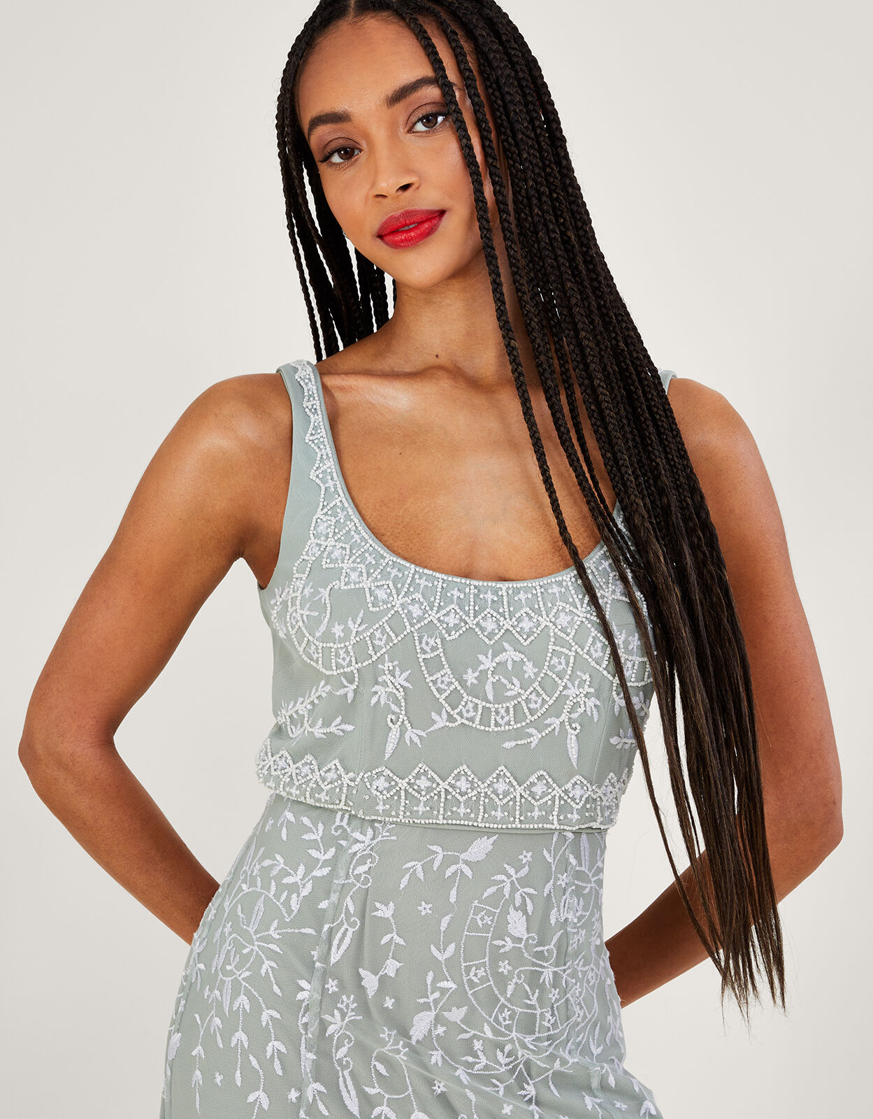 Monsoon green sales lace dress