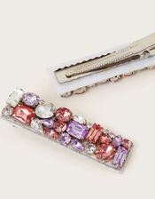 Gem Hair Clips Set of Two, , large