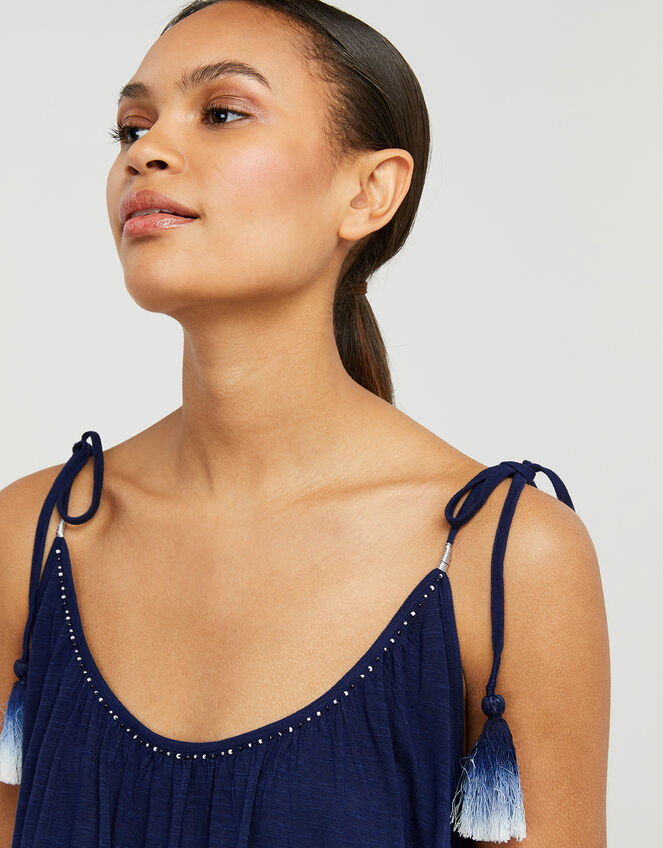 Amelia Dip-Dye Cami in LENZING™ ECOVERO™, Blue (BLUE), large