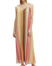 Scotch and Soda Pleated Tank Top Maxi Dress Regular Length, Multi (MULTI), large