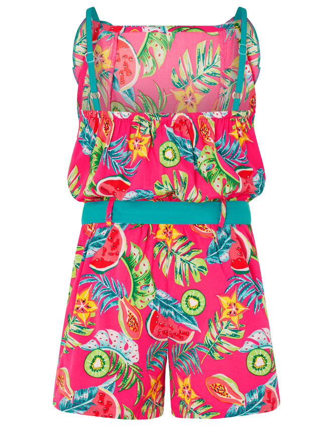 Inna Fruit Print Playsuit, Pink (PINK), large
