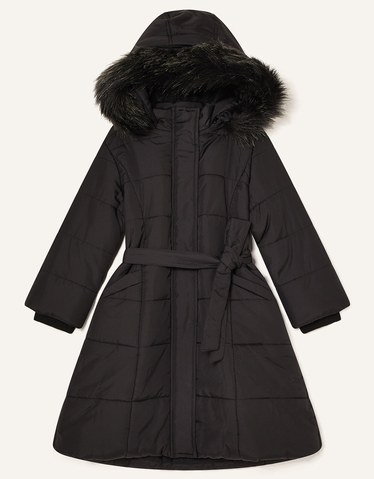 Monsoon black coat shop