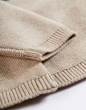 Frugi Allie Cardigan, Camel (OATMEAL), large