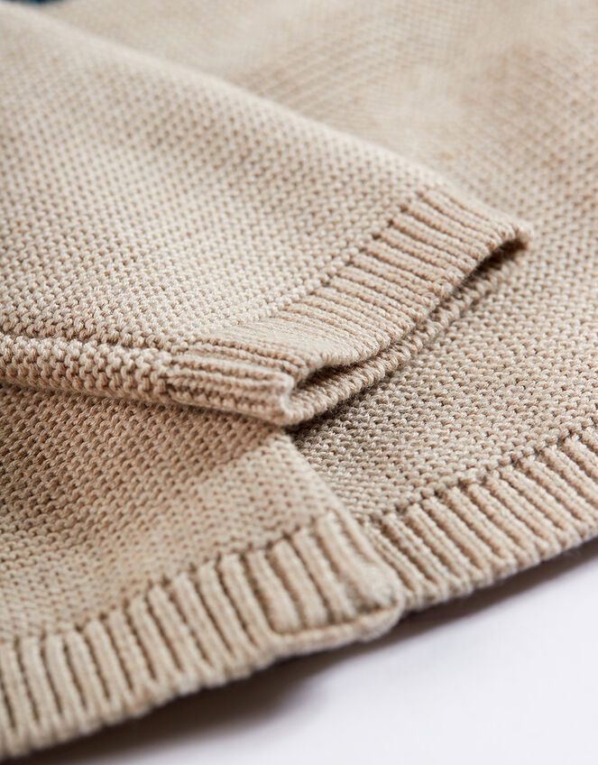 Frugi Allie Cardigan, Camel (OATMEAL), large