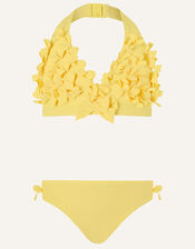 3D Flower Bikini Set, Yellow (YELLOW), large