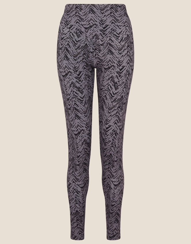 Jersey Print Leggings, Grey (GREY), large