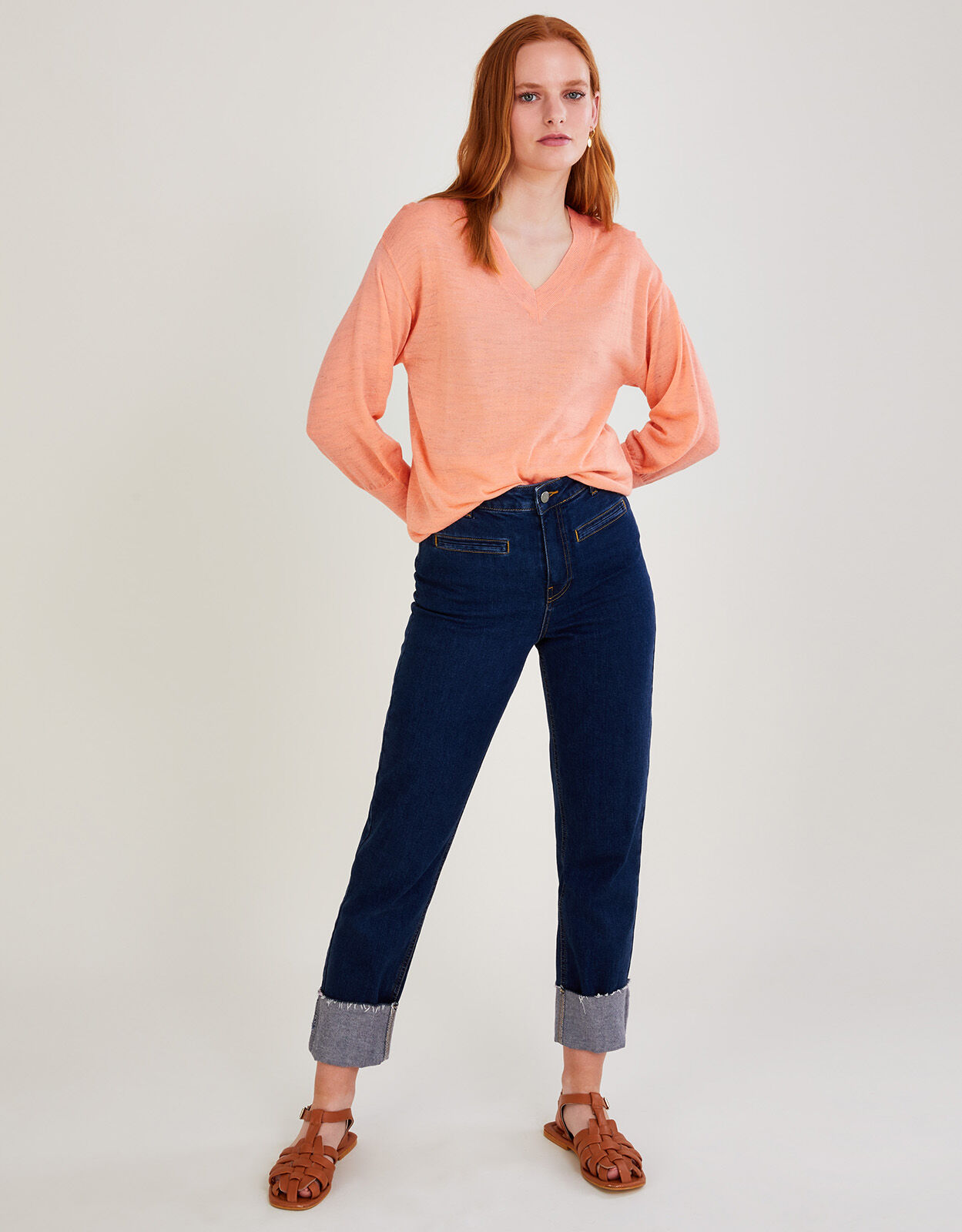 Monsoon linen jumper sale