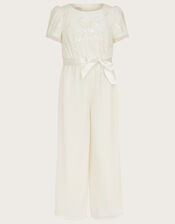 Tula Bridesmaid Jumpsuit, Ivory (IVORY), large