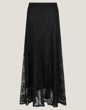 Luna Lace Maxi Skirt, Black (BLACK), large