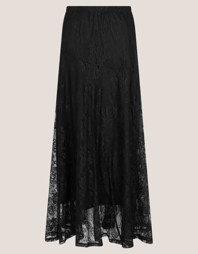 Luna Lace Maxi Skirt, Black (BLACK), large
