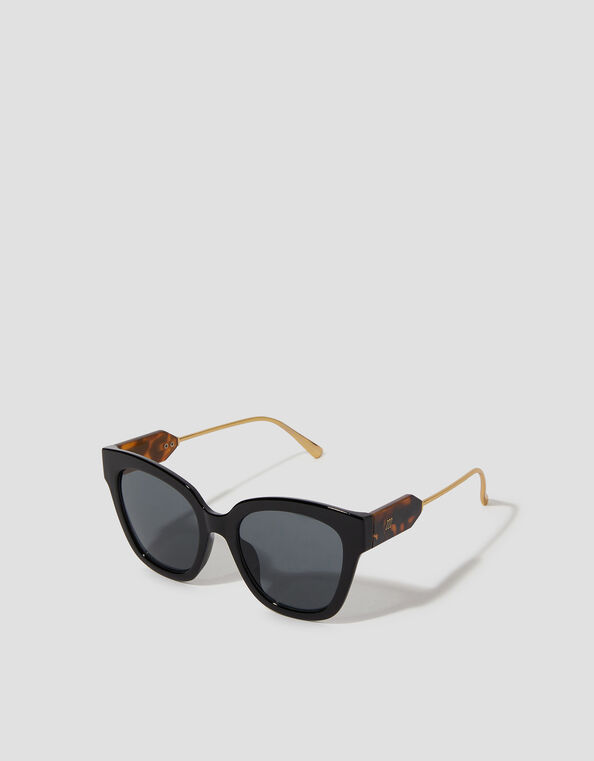 Chunky Tort Temple Sunglasses, , large