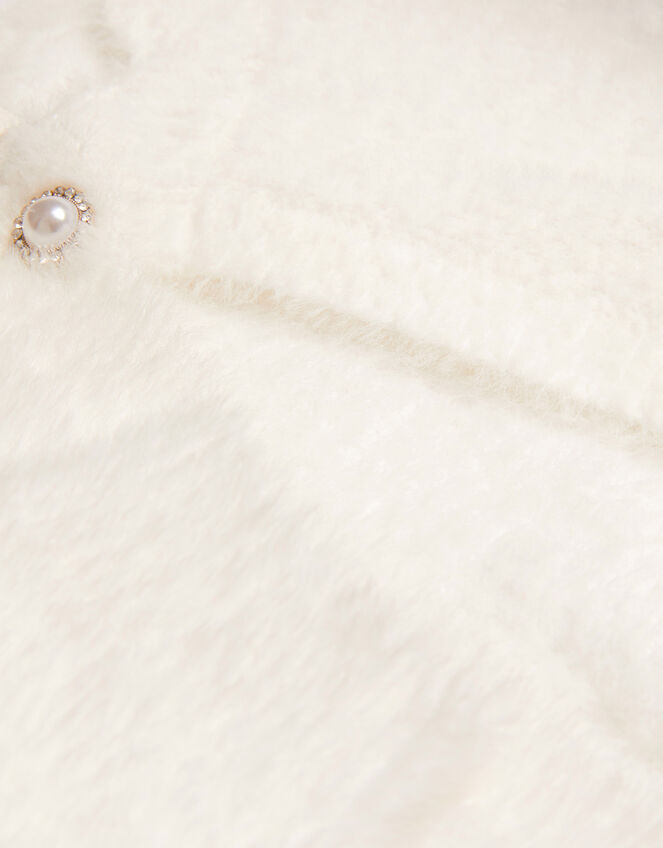 Darcy Fluffy Cardigan, Ivory (IVORY), large