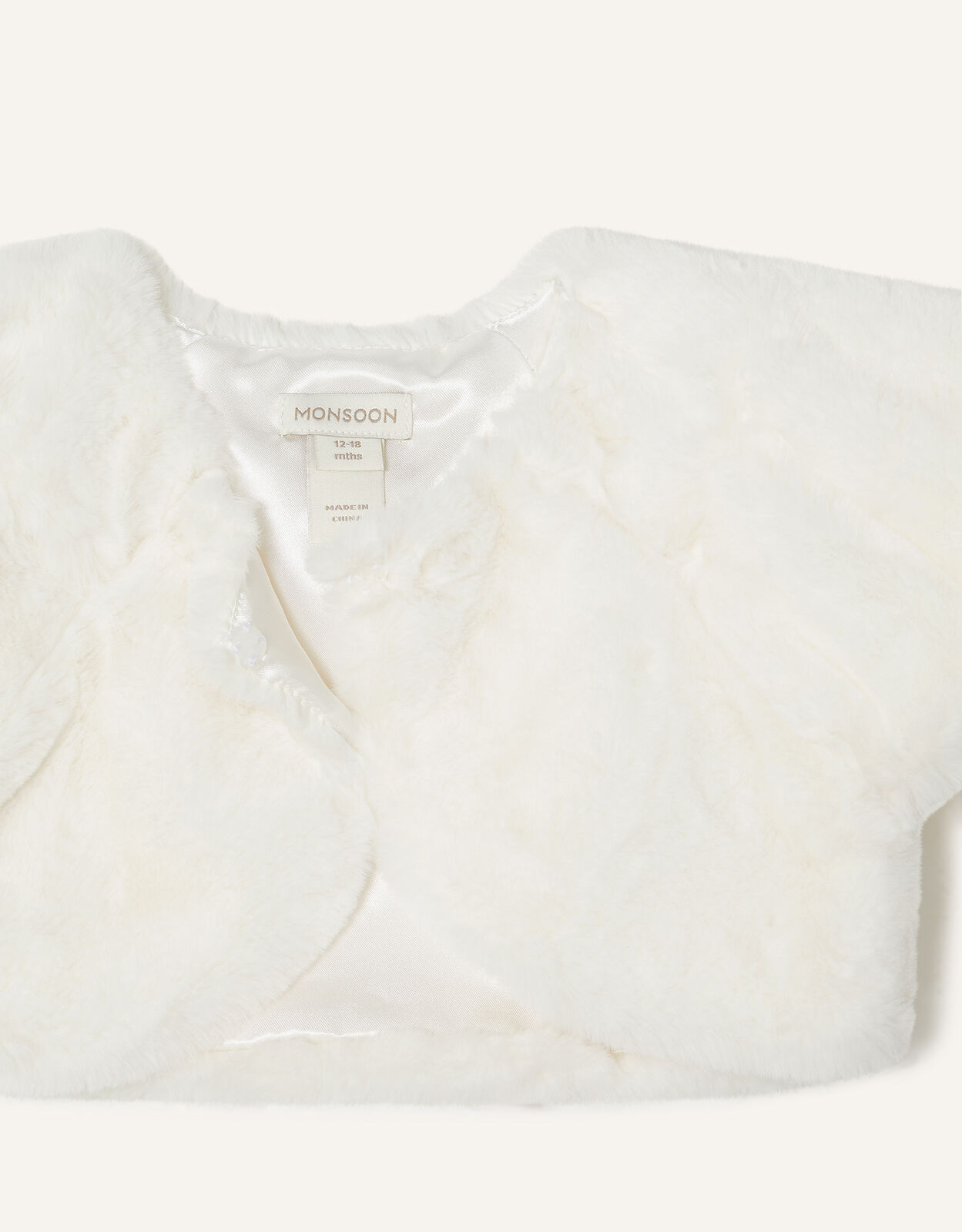 Childrens white fur sales shrug