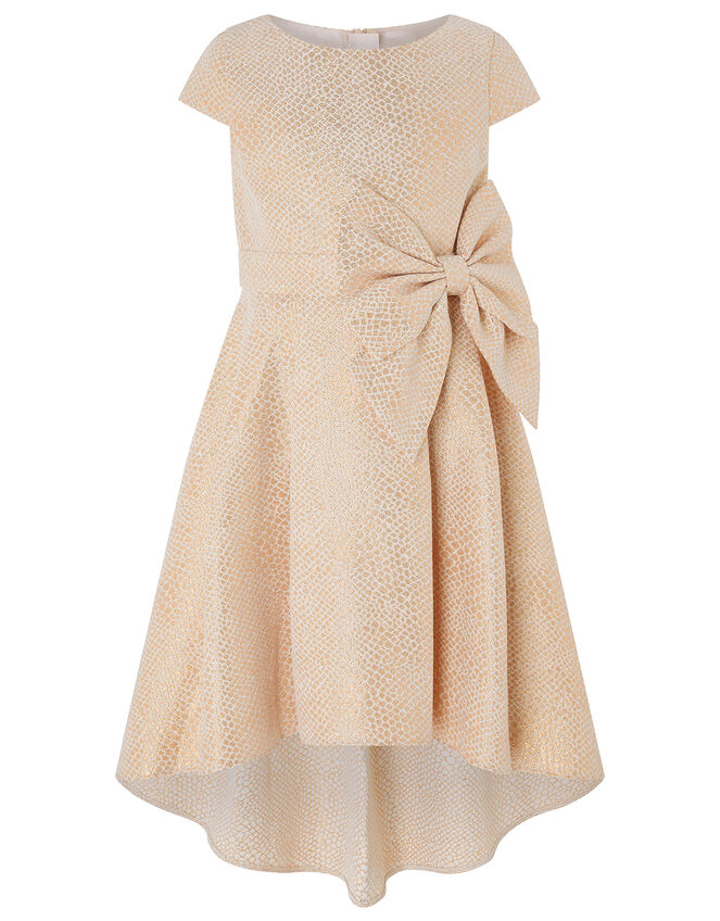 Kalia Jacquard Occasion Dress, Gold (ROSE GOLD), large