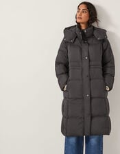 Molly Long Puffer Coat, Black (BLACK), large