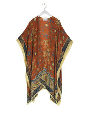 One Hundred Stars Dragon Print Wool Throwover, , large