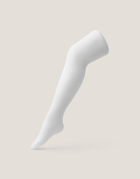 Baby Butterfly Lace Tights, White (WHITE), large