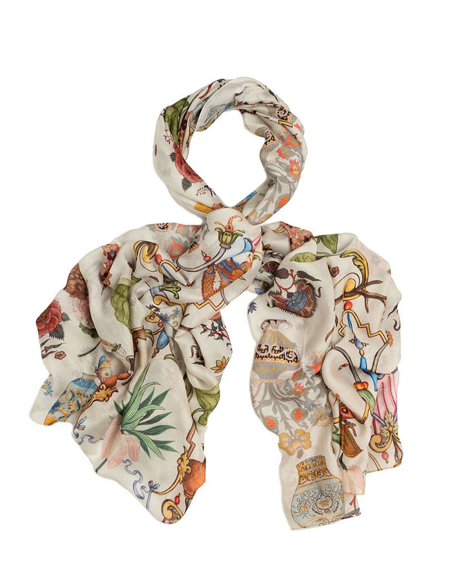One Hundred Stars Cornucopia Print Scarf, , large