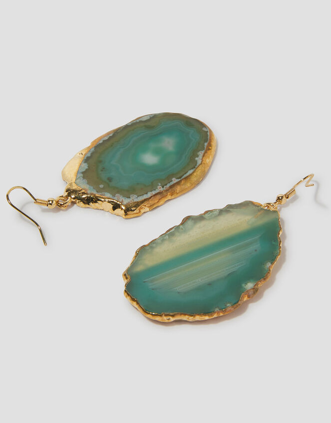 Statement Agate Drop Earrings, , large