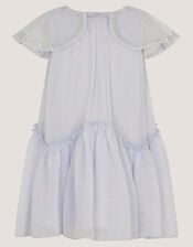 Baby Elena Sequin Swing Party Dress, Blue (PALE BLUE), large