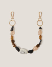 Long Mix Stone Bag Charm, , large