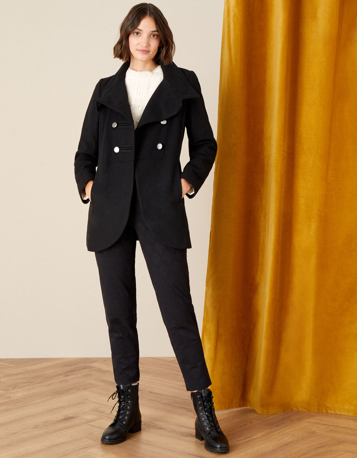 Monsoon lizzie hotsell coat