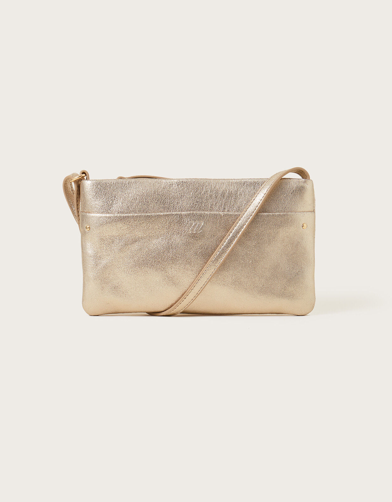 Metallic cross body best sale bag