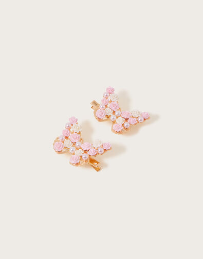 Fleur Flutter Butterfly Hair Clips Set of Two, , large