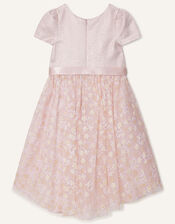 Maisie Shimmer Floral High-Low Dress, Pink (PINK), large